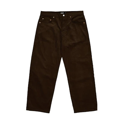 PALACE FW23 Cord Baggies Casual Pants Unisex Khaki Brown. P25T020