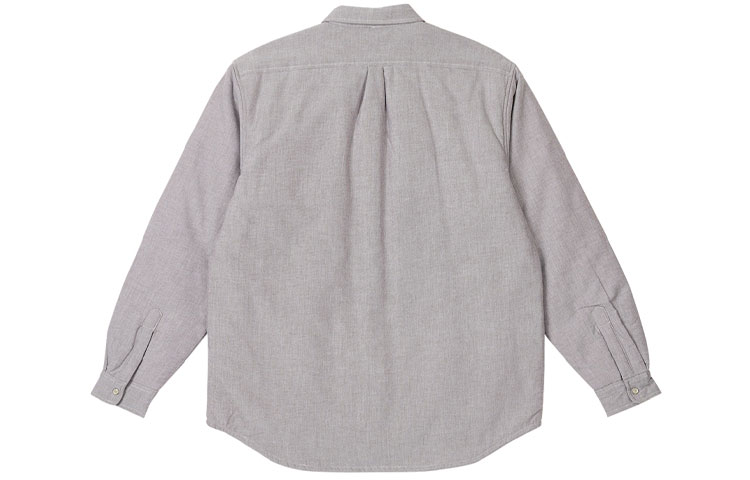 Lookbook PALACE FW23 秋冬男女棕色休閒口袋長袖襯衫。 P24SHT007