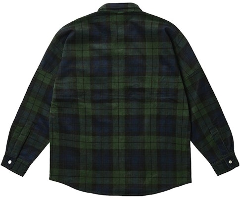 PALACE 2023秋冬宽肩格纹灯芯绒衬衫绿色男女长袖 P25SHT043 Lookbook PALACE 2023秋冬宽肩格纹灯芯绒衬衫绿色男女长袖 P25SHT043