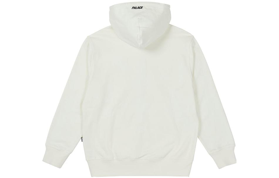 PALACE FW23 Felt P Zip Hoodie Unisex White Pullover with Drawstring. P24CS115 圖 3