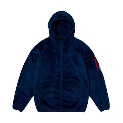 PALACE FW23 Fleece P Liner Reflective Logo Hoodie Jacket Unisex Blue. P25CS126