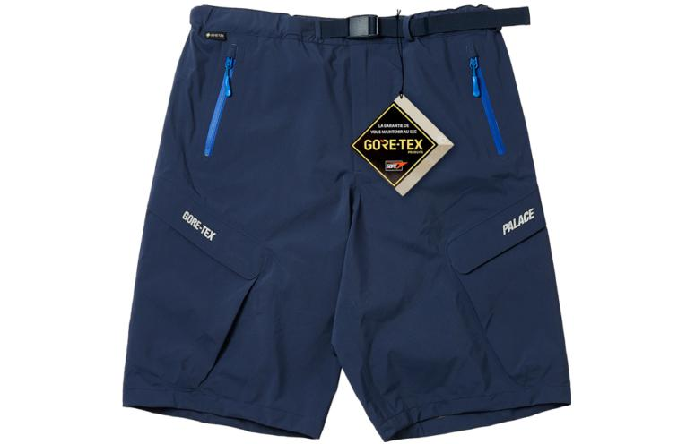 Order PALACE FW23 GORE-TEX R-TEK Reflective Cargo Shorts Unisex Navy Biru. P24ST016