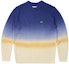 Buy PALACE FW23 Gradient Dye Rib Knit Crewneck Sweater Unisex Blue. P25KW022