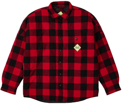 PALACE FW23 红色硬件格纹衬衫 保暖长袖男女款。 P25SHT044 Order PALACE FW23 红色硬件格纹衬衫 保暖长袖男女款。 P25SHT044