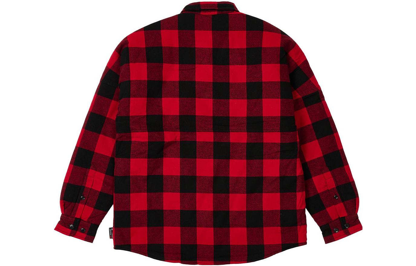 Lookbook PALACE FW23五金保暖格紋襯衫紅色 男女長袖襯衣 P25SHT044