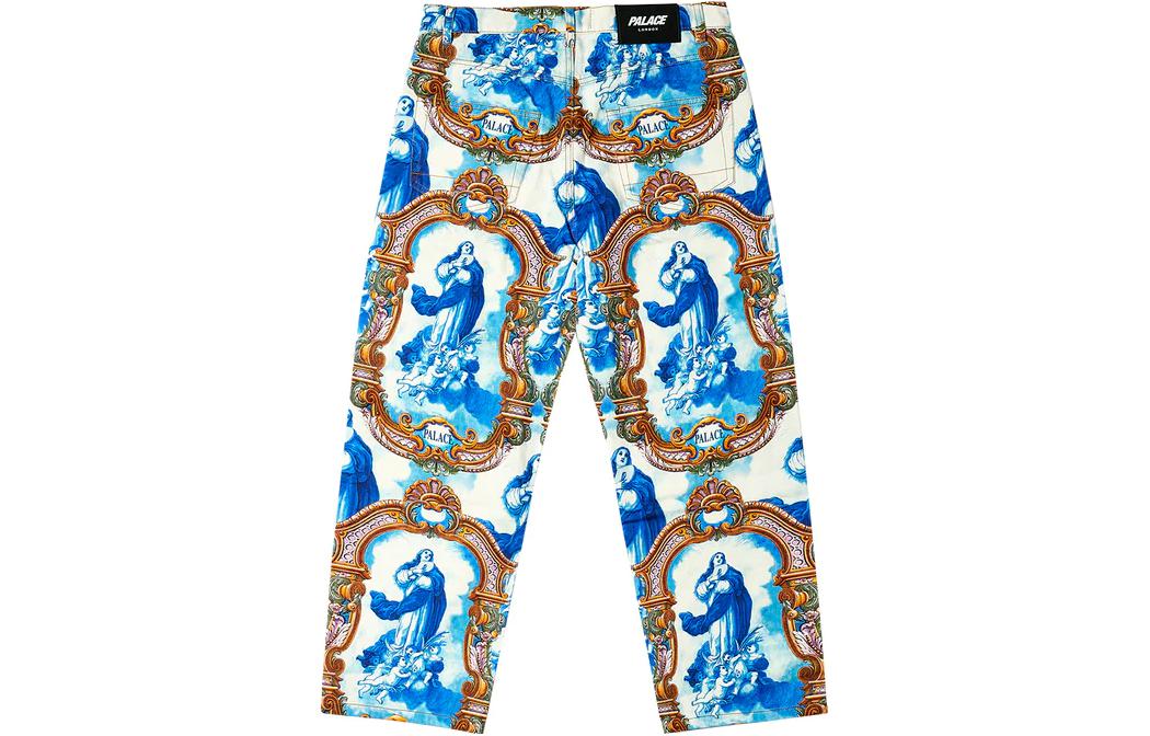 Lookbook PALACE FW23 圣杯印花牛仔裤 男女同款 - 蓝色. P25T031
