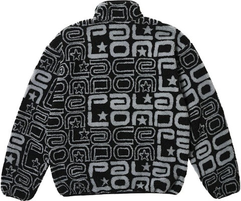 PALACE FW23 Joyrex全印花标志抓绒夹克 男女同款 黑色. P25JK072 Lookbook PALACE FW23 Joyrex全印花标志抓绒夹克 男女同款 黑色. P25JK072