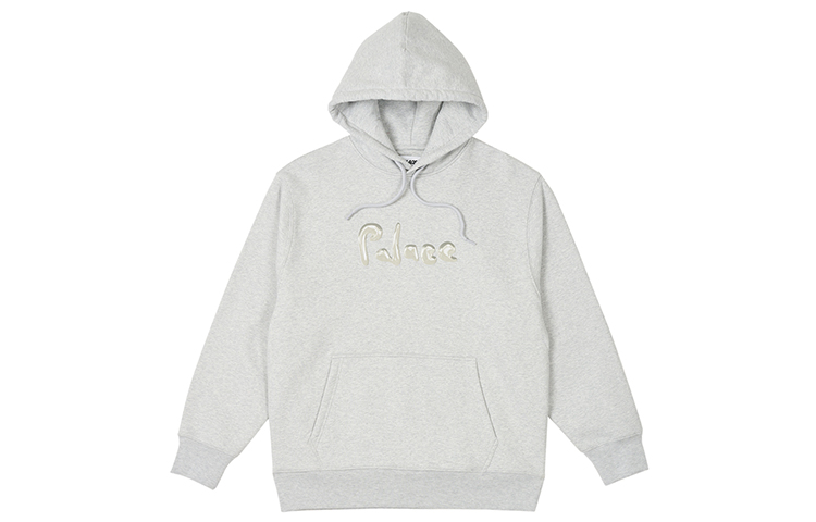 Palace FW23 Liquid Logo Print Drawstring Hoodie Unisex - Grey P25CS018