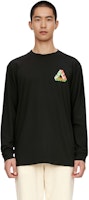 PALACE FW23 Kaos Lengan Panjang Logo Printed Crewneck Warna Hitam P25LS018 3