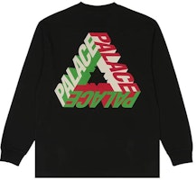 PALACE FW23 Kaos Lengan Panjang Logo Printed Crewneck Warna Hitam P25LS018 Order PALACE FW23 Kaos Lengan Panjang Logo Printed Crewneck Warna Hitam P25LS018