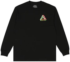 PALACE FW23 Kaos Lengan Panjang Logo Printed Crewneck Warna Hitam P25LS018 Lookbook PALACE FW23 Kaos Lengan Panjang Logo Printed Crewneck Warna Hitam P25LS018