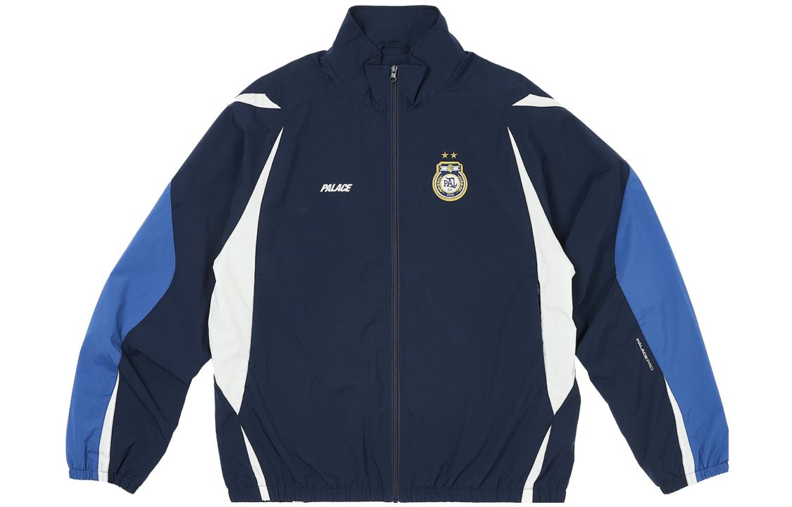 Palace FW23 Navy Pro Shell Jacket Logo Print Zip-Up Unisex Coach Jacket P25JK015