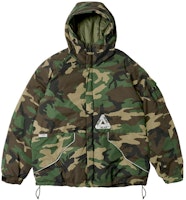 PALACE FW23 P-Tech Camo Reflective Logo Hooded Jacket Unisex Green P25JK061 PALACE FW23 P-Tech Camo Reflective Logo Hooded Jacket Unisex Green P25JK061