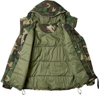 PALACE FW23 P-Tech 迷彩反光标志连帽夹克 男女款 绿色 P25JK061 Shop PALACE FW23 P-Tech 迷彩反光标志连帽夹克 男女款 绿色 P25JK061