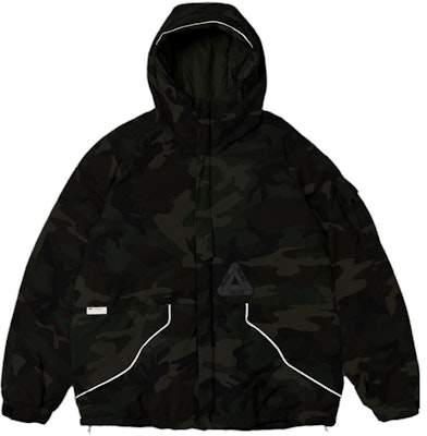 PALACE FW23 P-Tech 迷彩反光标志连帽夹克 男女款 绿色 P25JK061 Details for PALACE FW23 P-Tech 迷彩反光标志连帽夹克 男女款 绿色 P25JK061