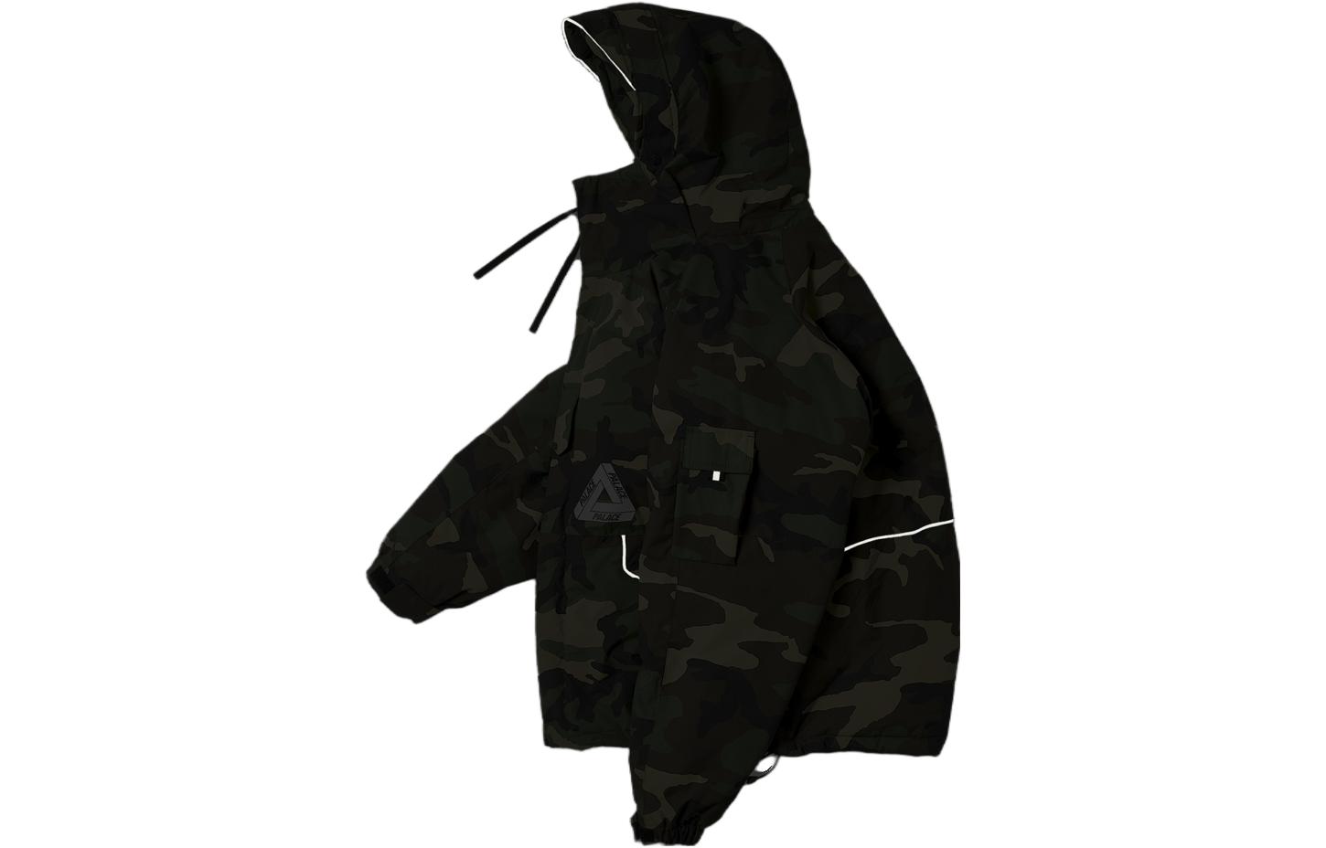 Sizing PALACE FW23 P-Tech 迷彩反光标志连帽夹克 男女款 绿色 P25JK061