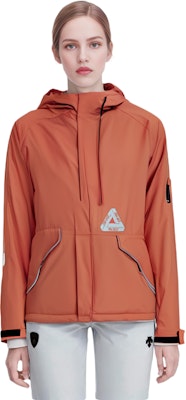 PALACE FW23 P-TECH Hooded Jacket Reflective Logo Zip Unisex Orange P25JK062 4