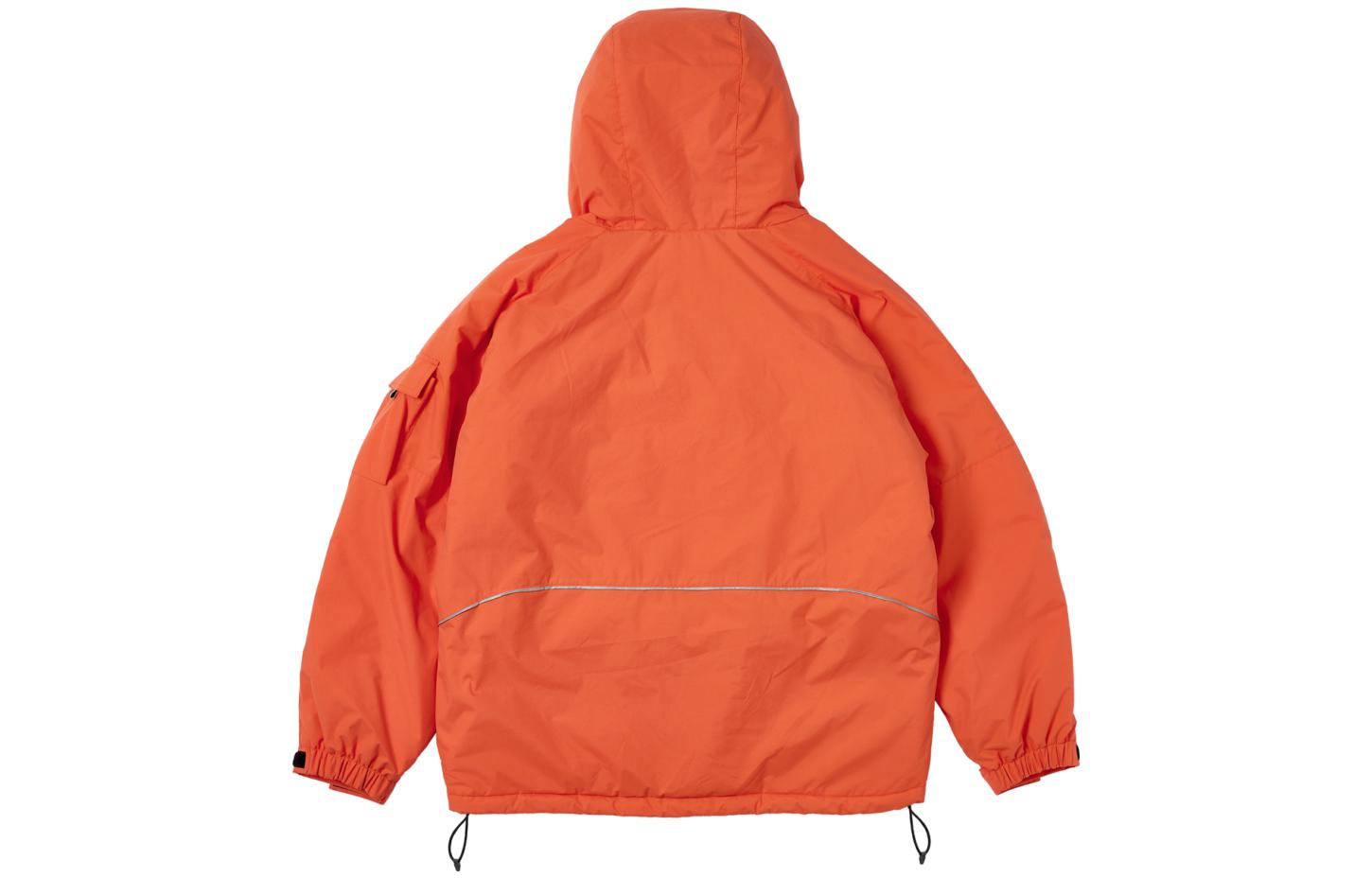 Shop PALACE FW23 P-TECH连帽夹克 反光标志拉链 男女同款 橙色 P25JK062