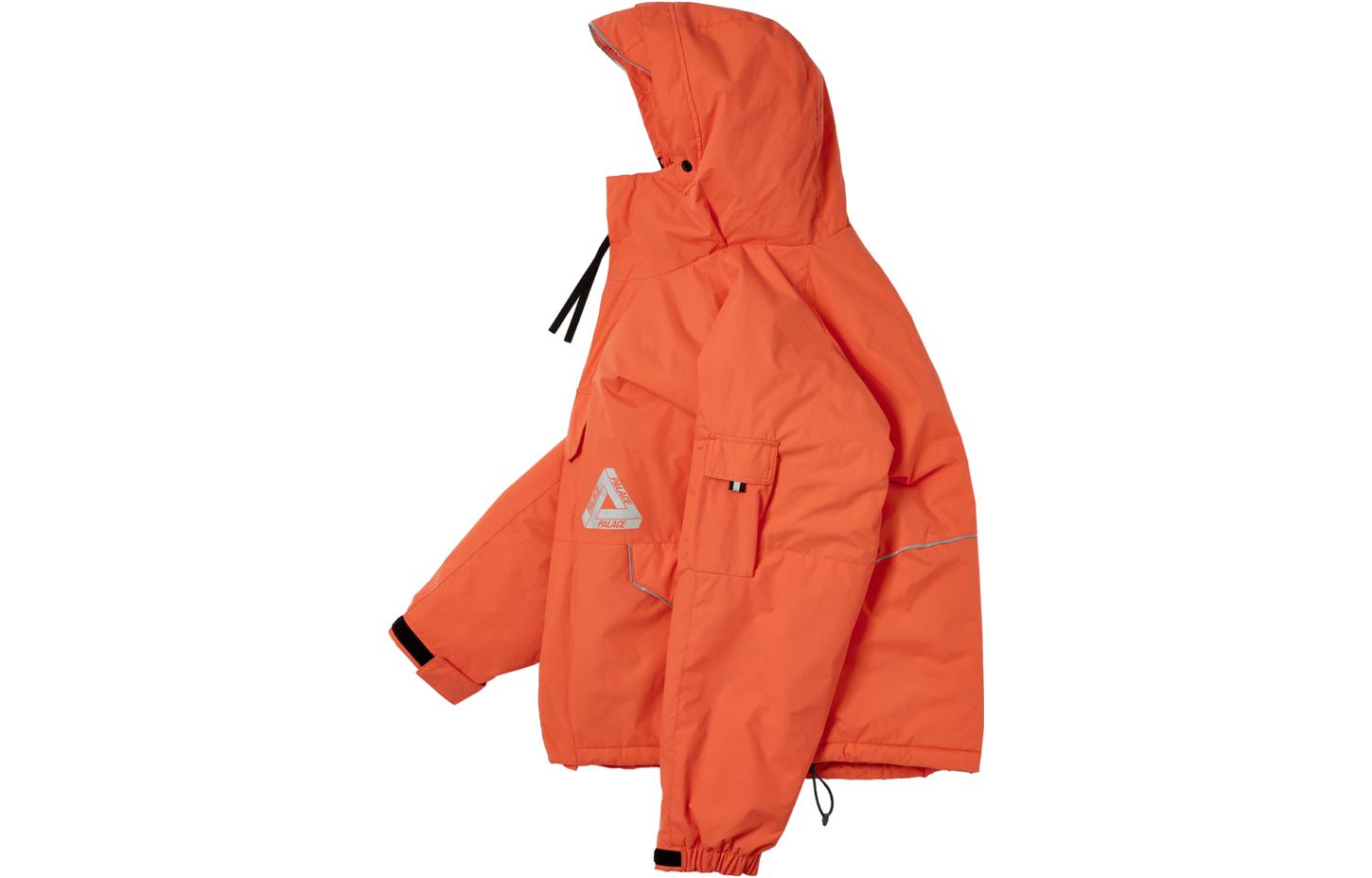 Details for PALACE FW23 P-TECH连帽夹克 反光标志拉链 男女同款 橙色 P25JK062
