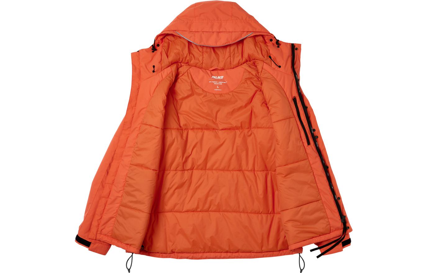 Sizing PALACE FW23 P-TECH连帽夹克 反光标志拉链 男女同款 橙色 P25JK062