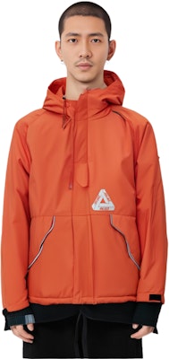 PALACE FW23 P-TECH Hooded Jacket Reflective Logo Zip Unisex Orange P25JK062 2