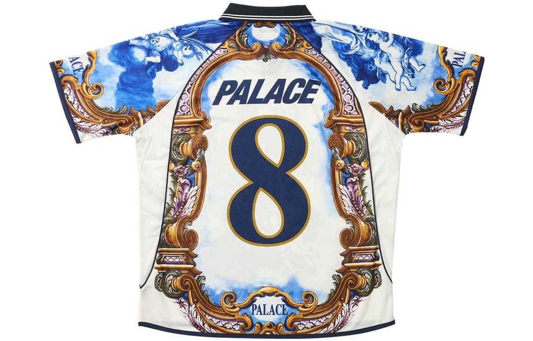 Lookbook PALACE FW23 Baju-T Berkolar Cetakan Ringkas Unisex P25ES071