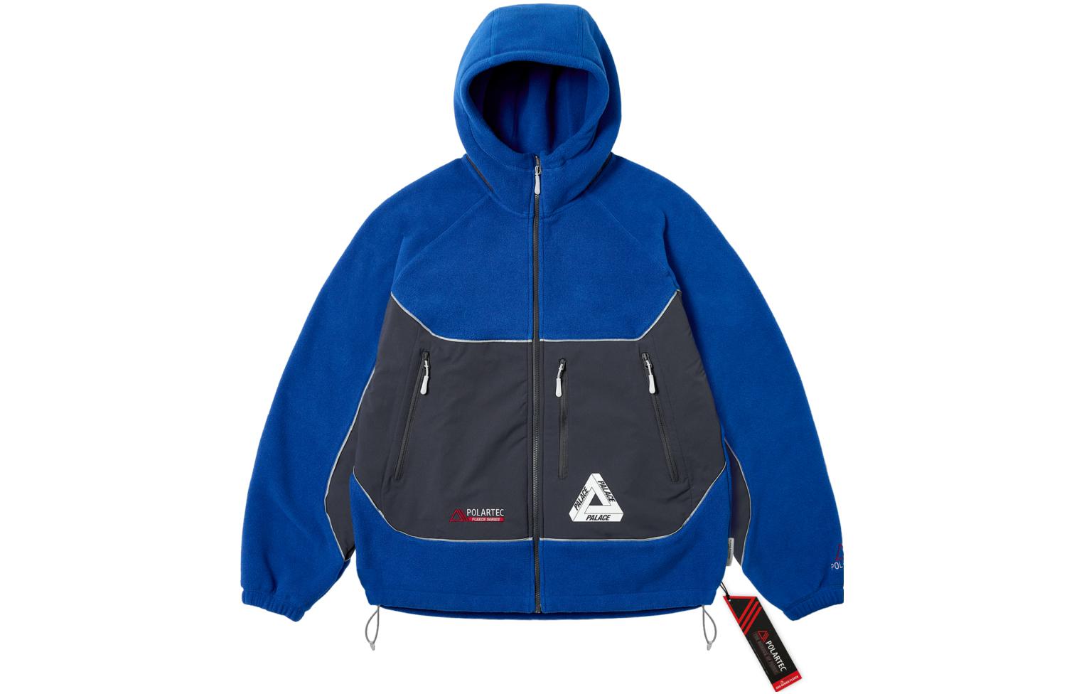 PALACE FW23 Polartec 3M Reflective Hooded Fleece Jacket Blue Unisex. P25JK071 圖 2