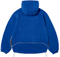 Lookbook PALACE FW23 Polartec 3M 反光連帽抓毛外套 藍色 男女通用款。 P25JK071