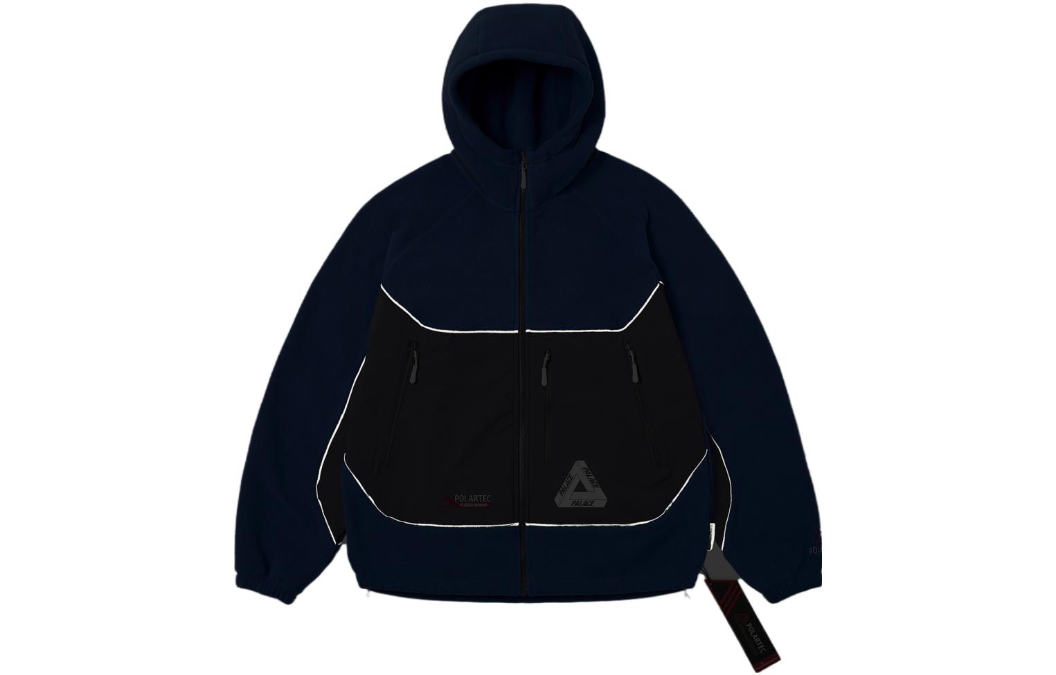 PALACE FW23 Polartec 3M Reflective Hooded Fleece Jacket Blue Unisex. P25JK071 圖 4