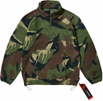 PALACE FW23 Polartec Fleece Funnel Half-Zip Pullover Camo Green Unisex Sweater. P25CS081 PALACE FW23 Polartec Fleece Funnel Half-Zip Pullover Camo Green Unisex Sweater. P25CS081