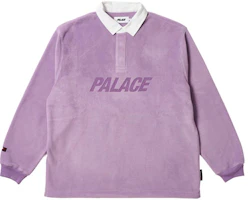 Palace FW23 Polartec Fleece Rugby Pullover Polo Purple Unisex Sweater P25ES065 Palace FW23 Polartec Fleece Rugby Pullover Polo Purple Unisex Sweater P25ES065