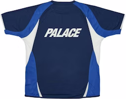 PALACE FW23 Pro Jersey Logo Print Short Sleeve Rugby Shirt Unisex Blue. P25ES004 PALACE FW23 Pro Jersey Logo Print Short Sleeve Rugby Shirt Unisex Blue. P25ES004