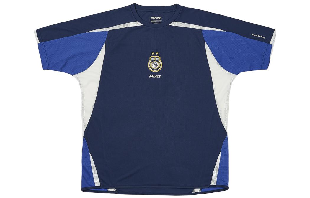 Lookbook PALACE FW23 ロゴプリント 半袖ラグビーシャツ ユニセックス ブルー. P25ES004