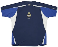 Lookbook PALACE FW23 Pro Jersey Logo Print Short Sleeve Rugby Shirt Unisex Blue. P25ES004