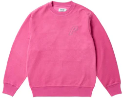 Palace FW23 Reverse P-3 Crewneck Pink Sweatshirt Unisex Logo Embroidery Pullover P25CS102 Palace FW23 Reverse P-3 Crewneck Pink Sweatshirt Unisex Logo Embroidery Pullover P25CS102