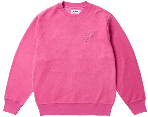 Palace FW23 反轉P-3粉紅刺繡標誌圓領衛衣 男女適穿 P25CS102 Order Palace FW23 反轉P-3粉紅刺繡標誌圓領衛衣 男女適穿 P25CS102