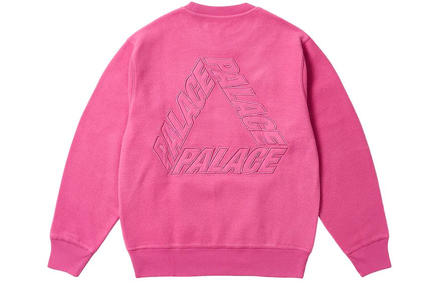 Lookbook Palace FW23 反轉P-3粉紅刺繡標誌圓領衛衣 男女適穿 P25CS102