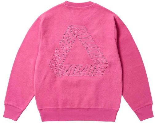 Palace FW23 反轉P-3粉紅刺繡標誌圓領衛衣 男女適穿 P25CS102 Lookbook Palace FW23 反轉P-3粉紅刺繡標誌圓領衛衣 男女適穿 P25CS102