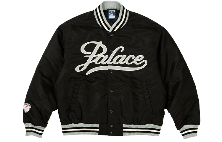 Order PALACE FW23 サテン アリーナ ジャケット ブラック ユニセックス ロゴ ストライプ アウターウェア P25JK028