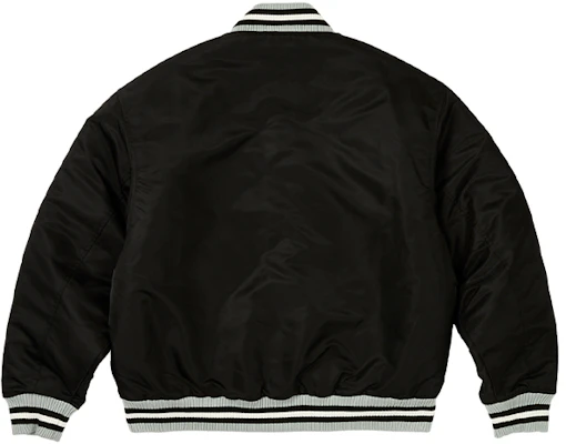 PALACE FW23 サテン アリーナ ジャケット ブラック ユニセックス ロゴ ストライプ アウターウェア P25JK028 Lookbook PALACE FW23 サテン アリーナ ジャケット ブラック ユニセックス ロゴ ストライプ アウターウェア P25JK028