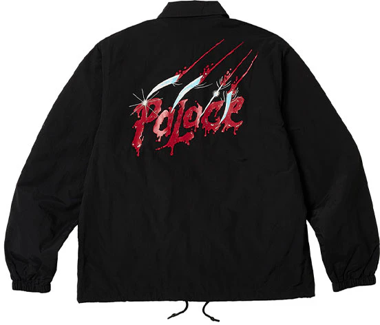 palace-fw-23-scratchy-claw-print-coach-jacket-black-unisex-p25-jk-024