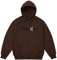 Palace FW23 Signature Star Logo Hoodie Brown Unisex P25CS089 Palace FW23 Signature Star Logo Hoodie Brown Unisex P25CS089