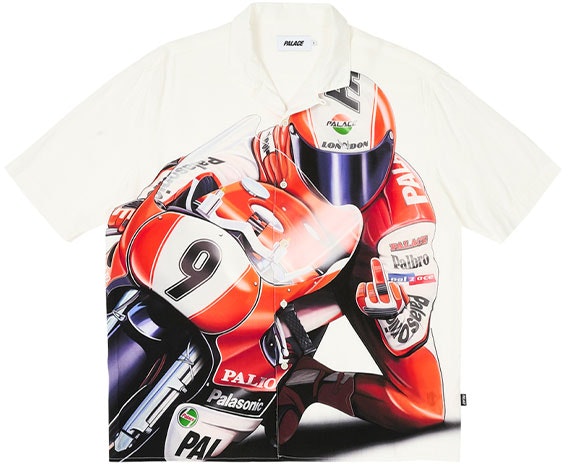 palace-fw-23-skrrt-moto-racing-print-button-up-short-sleeve-shirt-white-unisex-p25-sht-001