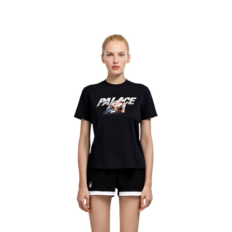 PALACE FW23 Skurrt T-Shirt Black Vintage Motorcycle Print Unisex Short Sleeve Tee P25TS137 圖 8