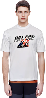 Camiseta unisex PALACE FW23 SKURRT Blanca - Logo Retro de Moto Manga Corta. P25TS136 Lookbook Camiseta unisex PALACE FW23 SKURRT Blanca - Logo Retro de Moto Manga Corta. P25TS136