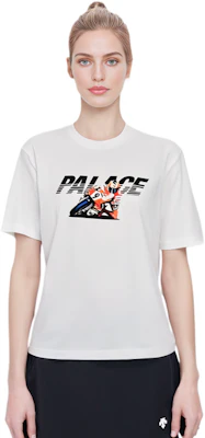 Camiseta unisex PALACE FW23 SKURRT Blanca - Logo Retro de Moto Manga Corta. P25TS136 Shop Camiseta unisex PALACE FW23 SKURRT Blanca - Logo Retro de Moto Manga Corta. P25TS136