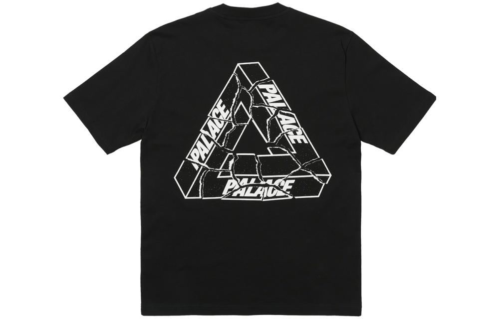 PALACE FW23 Tri-Ripped Logo T-Shirt Black Unisex Crewneck Short Sleeve Tee P25TS022