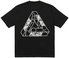 Order PALACE FW23 Tri-Ripped Logo T-Shirt Black Unisex Crewneck Short Sleeve Tee P25TS022