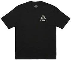 Lookbook PALACE FW23 Tri-Ripped Logo T-Shirt Black Unisex Crewneck Short Sleeve Tee P25TS022