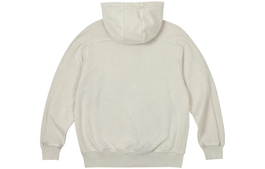 PALACE FW23 Washed Terry 1/4 Placket Hooded Sweatshirt Unisex Gray P24CS136 圖 3